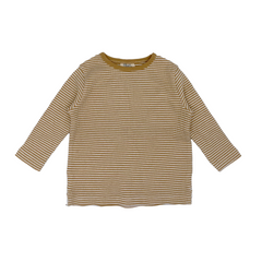 Saffron Rib Stripe Long Sleeve T