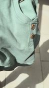 Olive Henley Sweatshirt