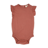 Rosewood Ruffle Bodysuit